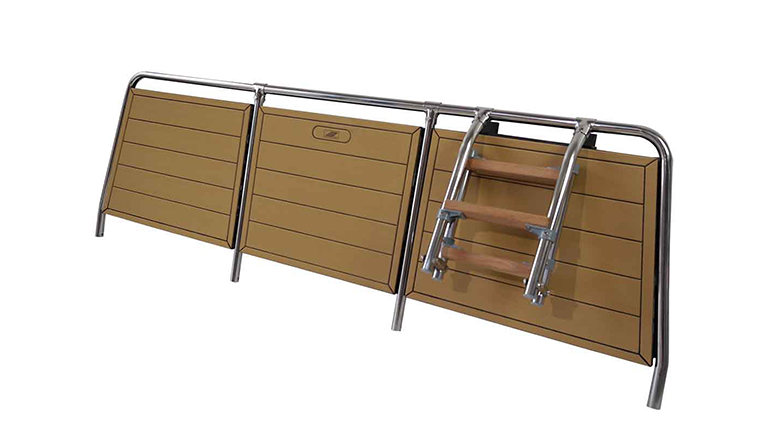7737 – Scaletta per plancette in legno e vetroresina Tenerife CER-DECK